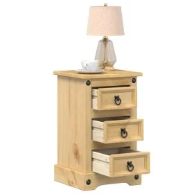 Mesita de noche Corona madera maciza de pino 35x32,5x58 cm de vidaXL, Mesitas de noche - Ref: Foro24-4005653, Precio: 86,06 €...