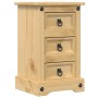 Mesita de noche Corona madera maciza de pino 35x32,5x58 cm de vidaXL, Mesitas de noche - Ref: Foro24-4005653, Precio: 87,82 €...