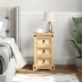 Mesita de noche Corona madera maciza de pino 35x32,5x58 cm de vidaXL, Mesitas de noche - Ref: Foro24-4005653, Precio: 87,82 €...