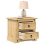 Mesita de noche Corona madera maciza de pino 53x39x50 cm de vidaXL, Mesitas de noche - Ref: Foro24-4005658, Precio: 73,45 €, ...