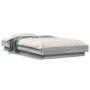Estructura cama con luces LED madera gris Sonoma 90x190 cm de vidaXL, Camas y somieres - Ref: Foro24-3281152, Precio: 155,00 ...