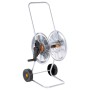 Carrete de rollo para manguera de 50 m 1/2" o 35 m 3/4" acero de vidaXL, Soporte de manguera de jardín - Ref: Foro24-4005279,...