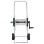 Carrete de rollo para manguera de 50 m 1/2" o 35 m 3/4" acero de vidaXL, Soporte de manguera de jardín - Ref: Foro24-4005279,...