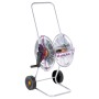 Carrete de rollo para manguera de 50 m 1/2" o 35 m 3/4" acero de vidaXL, Soporte de manguera de jardín - Ref: Foro24-4005279,...