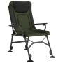 Silla de pesca con reposabrazos plegable verde de vidaXL, Sillas de jardín - Ref: Foro24-4006418, Precio: 129,22 €, Descuento: %