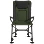Silla de pesca con reposabrazos plegable verde de vidaXL, Sillas de jardín - Ref: Foro24-4006418, Precio: 129,22 €, Descuento: %