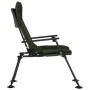 Silla de pesca con reposabrazos plegable verde de vidaXL, Sillas de jardín - Ref: Foro24-4006418, Precio: 129,22 €, Descuento: %
