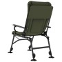 Silla de pesca con reposabrazos plegable verde de vidaXL, Sillas de jardín - Ref: Foro24-4006418, Precio: 129,22 €, Descuento: %