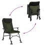 Silla de pesca con reposabrazos plegable verde de vidaXL, Sillas de jardín - Ref: Foro24-4006418, Precio: 129,22 €, Descuento: %