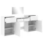 4-teiliges Waschtischset aus weißem Holzwerkstoff von vidaXL, Schlafzimmermöbel-Sets - Ref: Foro24-3276525, Preis: 214,76 €, ...