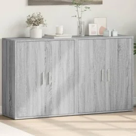 Aparador de madera de ingeniería 2 uds gris Sonoma 60x31x70 cm de vidaXL, Aparadores - Ref: Foro24-3276544, Precio: 115,87 €,...