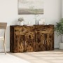 Aparador de madera de ingeniería 2 uds roble ahumado 60x31x70cm de vidaXL, Aparadores - Ref: Foro24-3276550, Precio: 127,16 €...