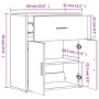 Aparador de madera de ingeniería 2 uds roble ahumado 60x31x70cm de vidaXL, Aparadores - Ref: Foro24-3276550, Precio: 127,16 €...