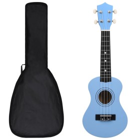 Set de ukelele soprano con funda para niños azul bebé 21" de vidaXL, Instrumentos de cuerda - Ref: Foro24-70149, Precio: 30,0...