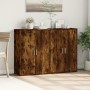 Aparadores 2 uds madera de ingeniería roble ahumado 60x31x84 cm de vidaXL, Aparadores - Ref: Foro24-3276571, Precio: 140,13 €...