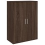 Aparadores 2 uds madera de ingeniería marrón roble 60x31x84 cm de vidaXL, Aparadores - Ref: Foro24-3276573, Precio: 141,55 €,...