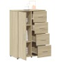 Aparadores 2 uds madera de ingeniería roble Sonoma 60x31x84 cm de vidaXL, Aparadores - Ref: Foro24-3276590, Precio: 198,46 €,...