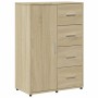 Aparadores 2 uds madera de ingeniería roble Sonoma 60x31x84 cm de vidaXL, Aparadores - Ref: Foro24-3276590, Precio: 198,46 €,...