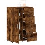 Aparadores 2 uds madera de ingeniería roble ahumado 60x31x84 cm de vidaXL, Aparadores - Ref: Foro24-3276592, Precio: 183,73 €...