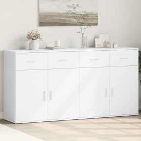 Aparadores 2 unidades madera de ingeniería blanco 79x38x80 cm de vidaXL, Aparadores - Ref: Foro24-3276616, Precio: 220,67 €, ...