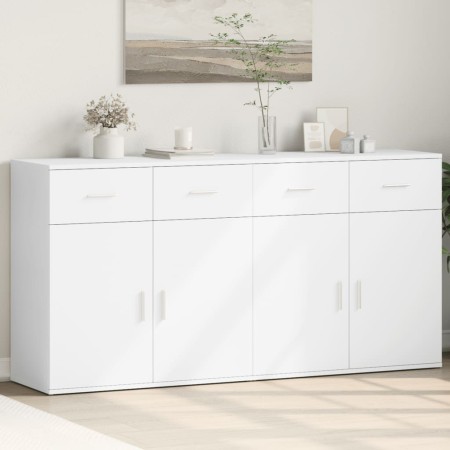 Aparadores 2 unidades madera de ingeniería blanco 79x38x80 cm de vidaXL, Aparadores - Ref: Foro24-3276616, Precio: 220,67 €, ...