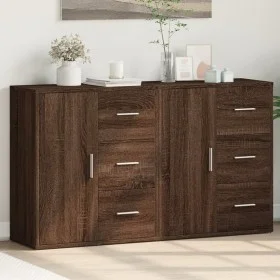 Engineered wood sideboard 2 pcs oak brown 60x31x70 cm by vidaXL, Sideboards - Ref: Foro24-3276559, Price: 147,89 €, Discount: %