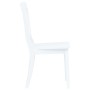 Sillas de comedor 2 unidades madera maciza de caucho blanco de vidaXL, Sillas de comedor - Ref: Foro24-247356, Precio: 130,84...