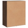 Aparador de madera de ingeniería 2 uds marrón roble 60x31x70 cm de vidaXL, Aparadores - Ref: Foro24-3276559, Precio: 150,08 €...