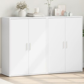 Aparadores 2 unidades madera de ingeniería blanco 60x31x84 cm de vidaXL, Aparadores - Ref: Foro24-3276567, Precio: 143,40 €, ...