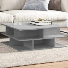 Betongrauer Couchtisch aus Holzwerkstoff, 70 x 70 x 29 cm von vidaXL, Couchtisch - Ref: Foro24-840747, Preis: 61,27 €, Rabatt: %