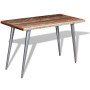 Mesa de comedor de madera maciza reciclada 120x60x76 cm en Mesas de comedor | Comprar online en Foru.es