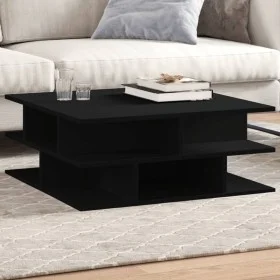 Mesa de centro madera de ingeniería negro 70x70x29 cm de vidaXL, Mesas de centro - Ref: Foro24-840745, Precio: 73,35 €, Descu...