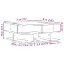 Mesa de centro madera de ingeniería negro 70x70x29 cm de vidaXL, Mesas de centro - Ref: Foro24-840745, Precio: 73,35 €, Descu...