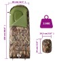 Saco de dormir de camping para adultos 3-4 estaciones de vidaXL, Sacos de dormir - Ref: Foro24-94441, Precio: 50,35 €, Descue...