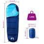 Saco de dormir tipo momia de camping para adultos 3 estaciones de vidaXL, Sacos de dormir - Ref: Foro24-94519, Precio: 29,95 ...
