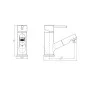 SCHÜTTE Grifo mezclador de lavabo con rociador extraíble CORNWALL de SCHÜTTE, Grifos - Ref: Foro24-429358, Precio: 90,62 €, D...