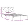 Estructura de cama con cabecero metal negro 120x190 cm de vidaXL, Camas y somieres - Ref: Foro24-376499, Precio: 107,16 €, De...