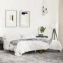 Engineered wood bed frame metal smoked oak 200x200cm by vidaXL, Beds and slatted bases - Ref: Foro24-3280219, Price: 129,39 €...