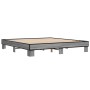 Estructura cama madera ingeniería metal gris Sonoma 180x200 cm de vidaXL, Camas y somieres - Ref: Foro24-3280225, Precio: 133...