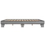 Estructura cama madera ingeniería metal gris Sonoma 180x200 cm de vidaXL, Camas y somieres - Ref: Foro24-3280225, Precio: 133...