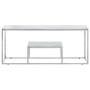 Mesa de centro plateada acero inoxidable y vidrio templado de vidaXL, Mesas de centro - Ref: Foro24-350019, Precio: 107,50 €,...