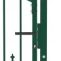 Green steel fence gate with spikes 100x100 cm by vidaXL, garden gates - Ref: Foro24-146393, Price: 143,31 €, Discount: %
