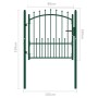 Puerta de valla con picos acero verde 100x100 cm de vidaXL, Puertas de jardín - Ref: Foro24-146393, Precio: 146,58 €, Descuen...