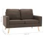 2-Sitzer-Sofa aus braunem Stoff von vidaXL, Sofas - Ref: Foro24-288705, Preis: 283,85 €, Rabatt: %