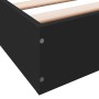 Estructura de cama madera de ingeniería negra 200x200 cm de vidaXL, Camas y somieres - Ref: Foro24-841994, Precio: 95,30 €, D...