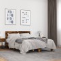 Estructura cama madera ingeniería metal roble ahumado 140x200cm de vidaXL, Camas y somieres - Ref: Foro24-3280194, Precio: 14...
