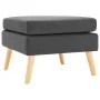 Taburete de tela gris oscuro de vidaXL, Otomanas - Ref: Foro24-288734, Precio: 94,33 €, Descuento: %