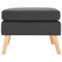 Taburete de tela gris oscuro de vidaXL, Otomanas - Ref: Foro24-288734, Precio: 94,33 €, Descuento: %