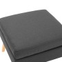 Taburete de tela gris oscuro de vidaXL, Otomanas - Ref: Foro24-288734, Precio: 95,75 €, Descuento: %