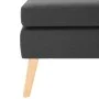 Taburete de tela gris oscuro de vidaXL, Otomanas - Ref: Foro24-288734, Precio: 94,33 €, Descuento: %
